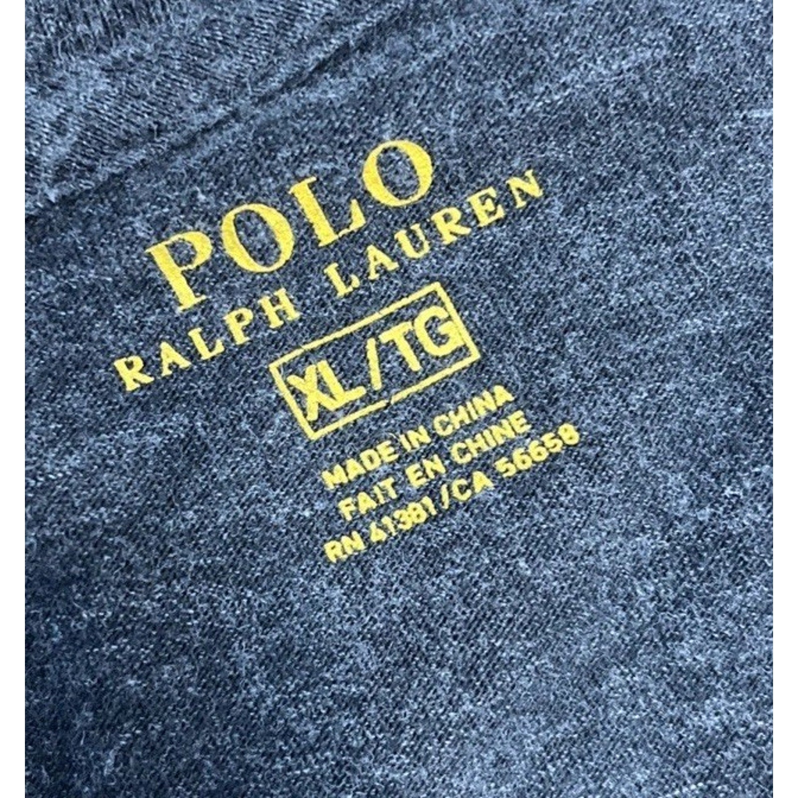 Polo Ralph Lauren Heather Grey Crew Neck Cotton Longsleeve Shirt Men's XL