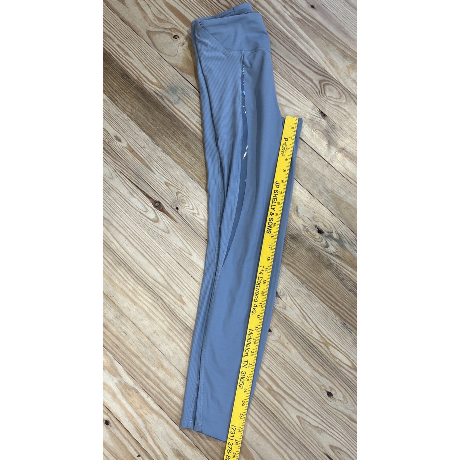 Lululemon Gloss Trim Run SHR Tight 28” *Nulux Size 6 Rhino Grey