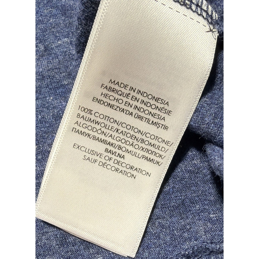 Polo Ralph Lauren Custom Slim Fit Shirt Heather Blue Long Sleeve Crewneck Mens M