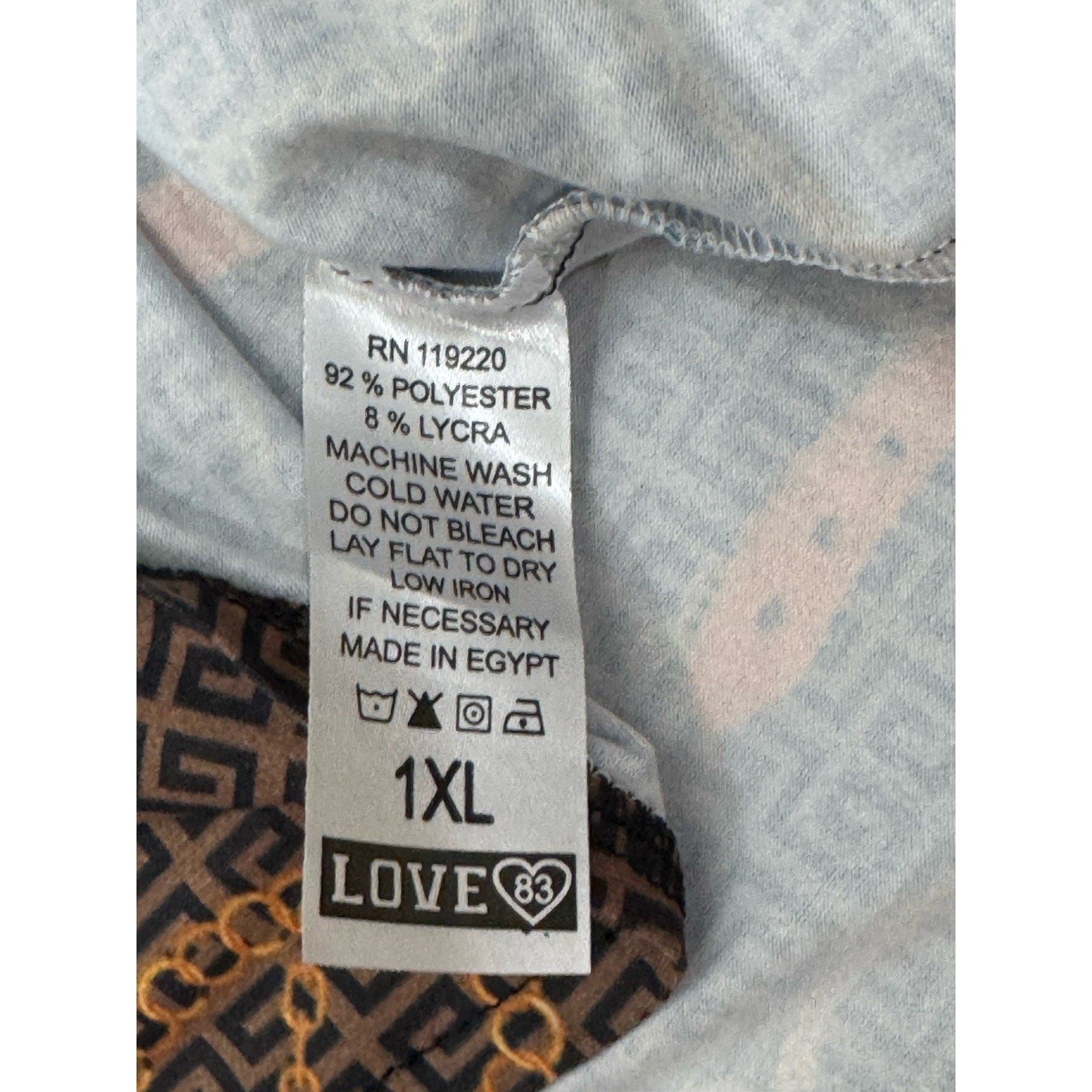 NWT Love 83 Love Yourself Dress Brown Plus 1X High Side Slit