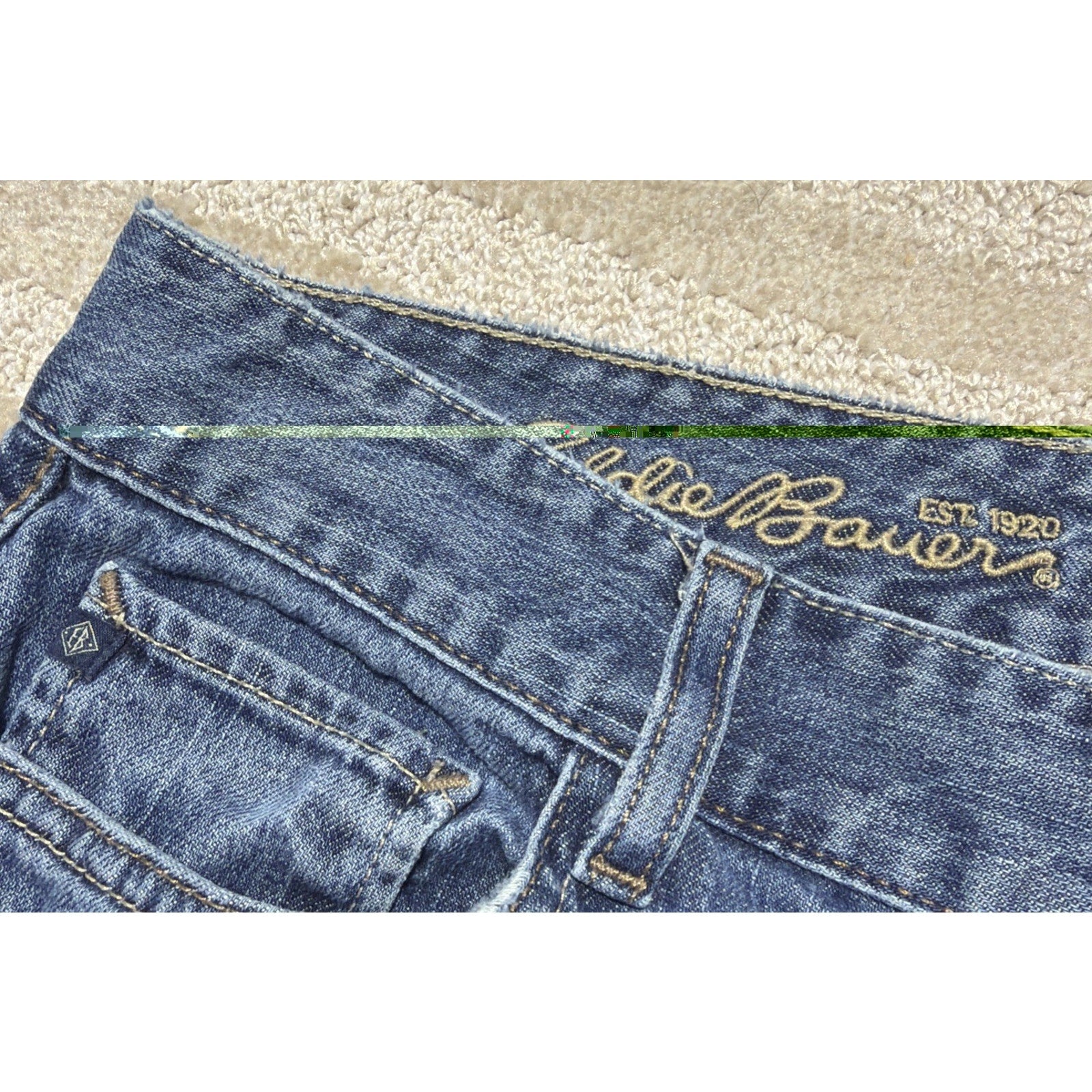 Vintage Y2K Eddie Bauer Jeans Womens Size Blue Classic Bootcut Mid Rise Pants