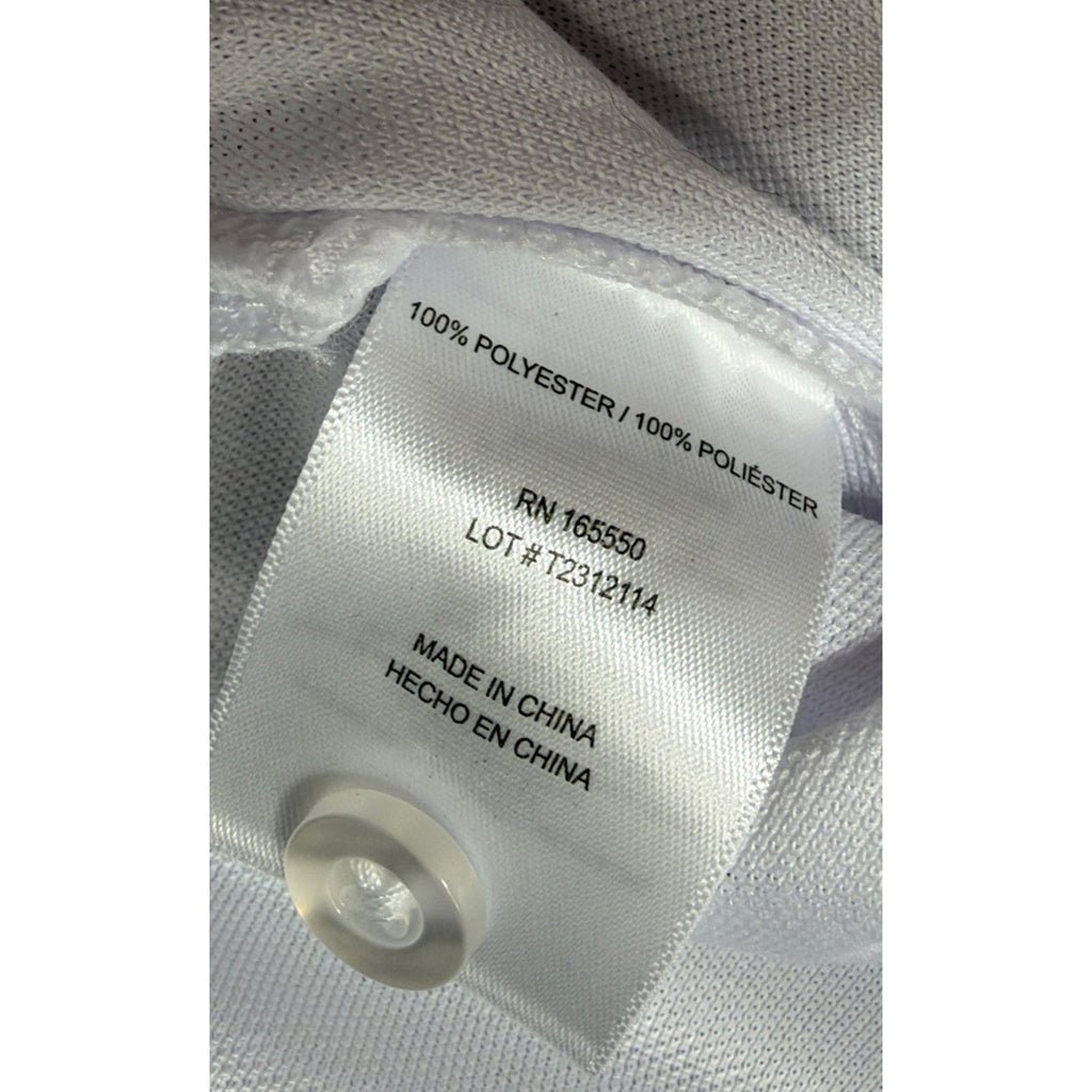 32 Degrees Cool Micropique Polo Shirt Mens Size M Medium White Short Sleeve NWT
