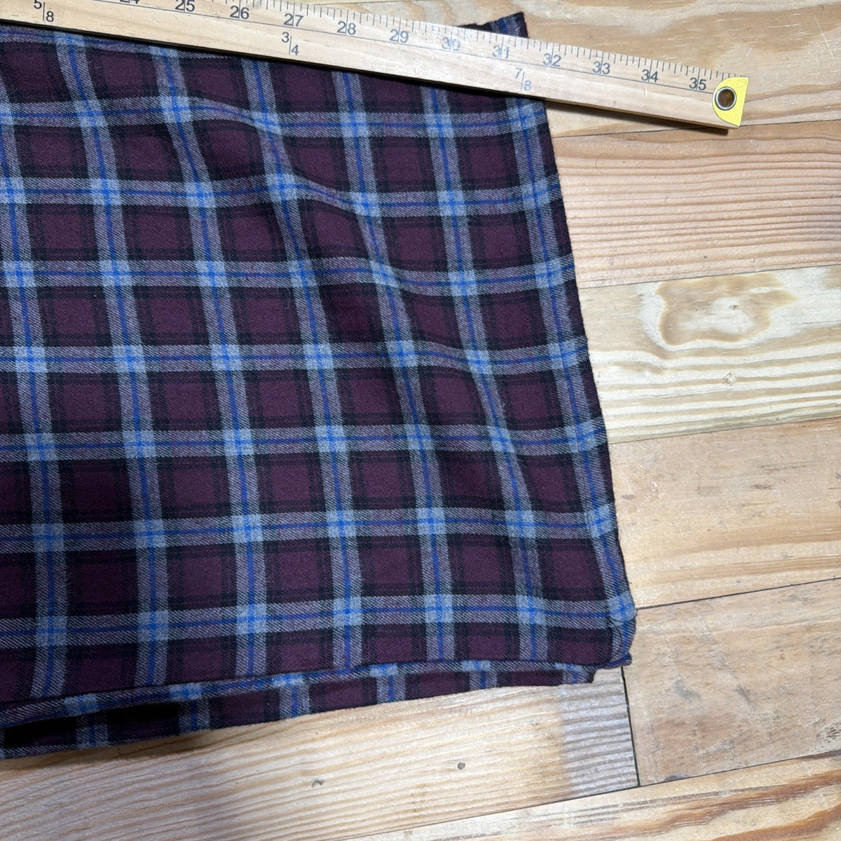 Foundry Men's Big & Tall Sleep Lounge Pants 6XL Red Blue Plaid Cotton