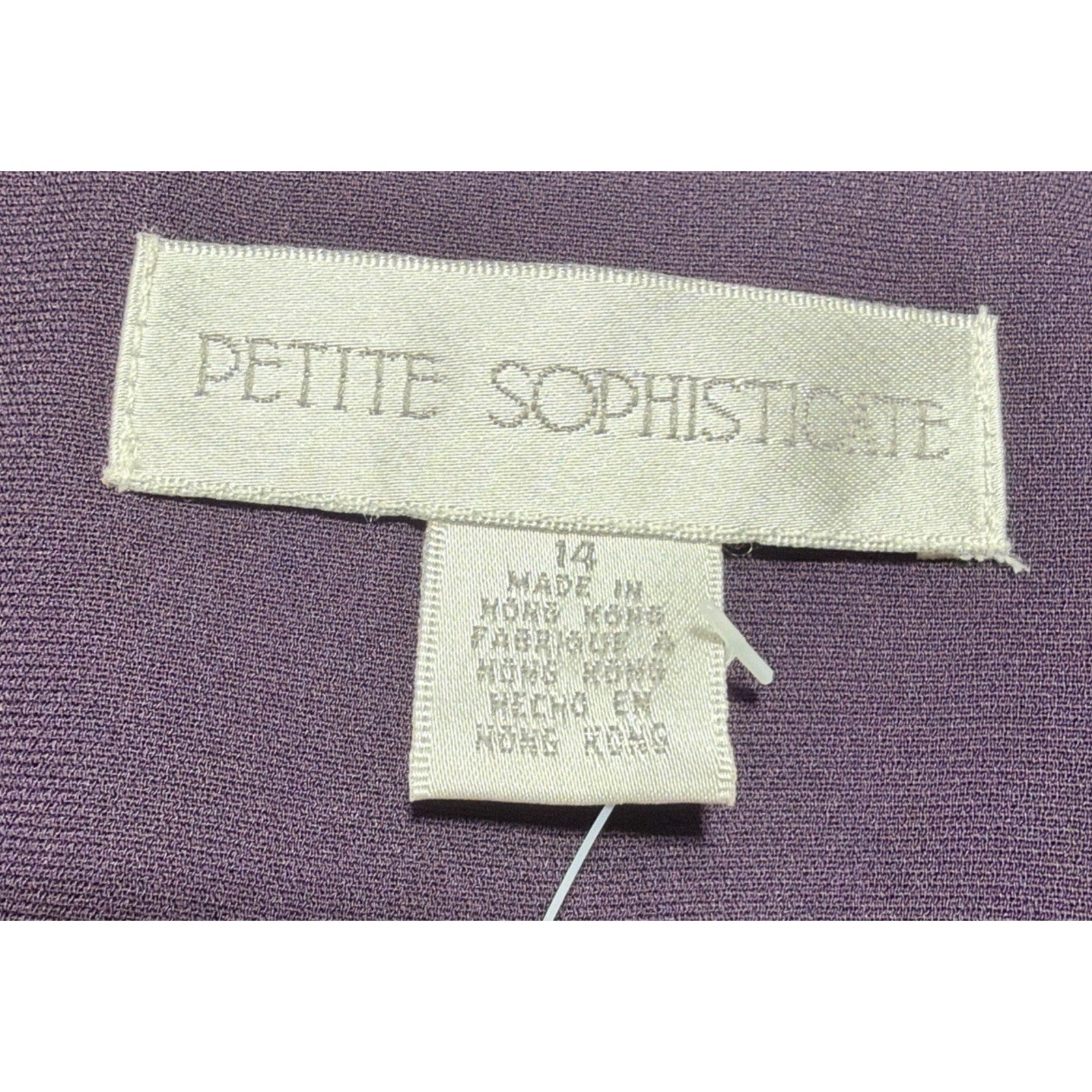 Vintage Sophisticates Petites Size 14P 3 Button Purple Blazer Jacket NWT