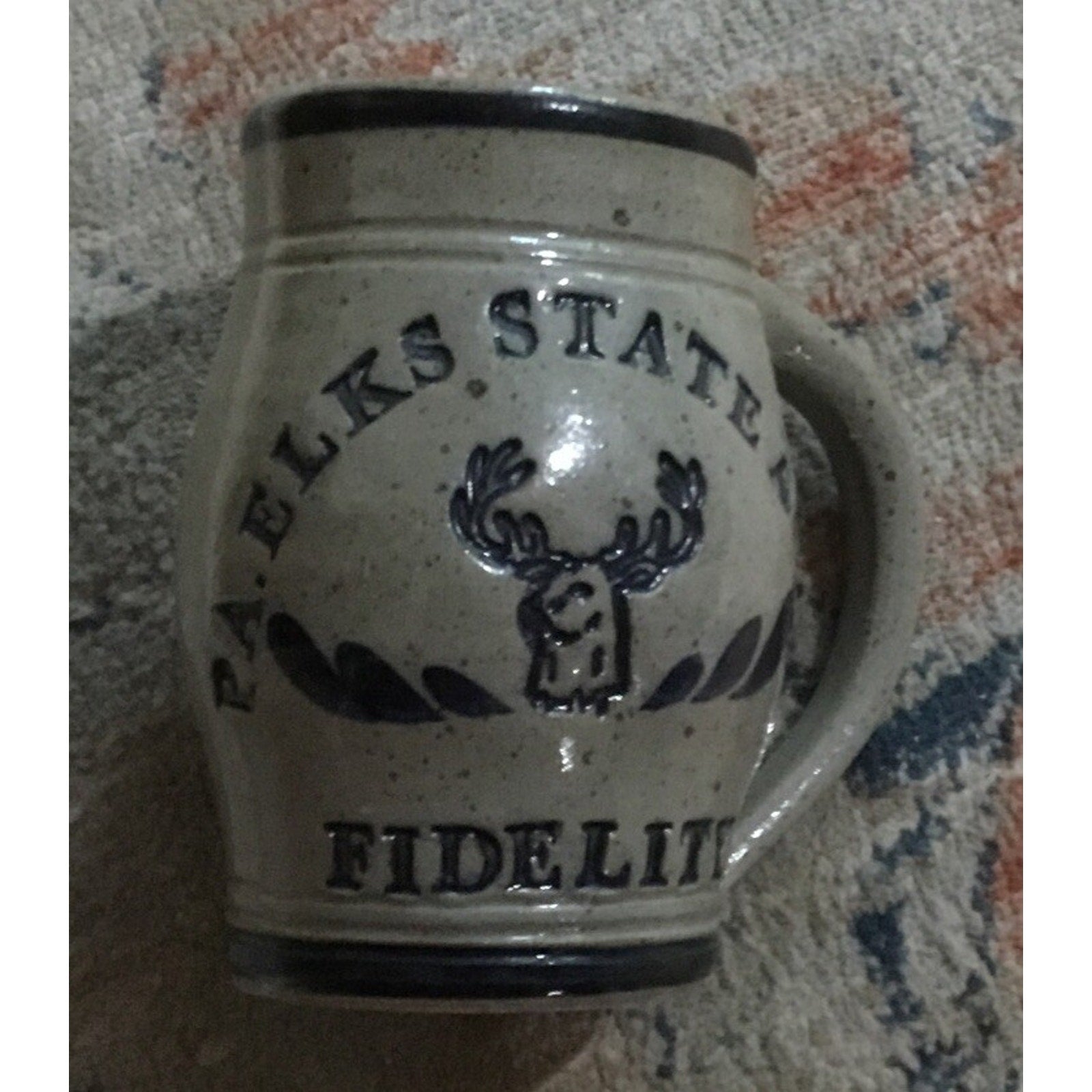 Vintage PA Elks State Association Stoneware Beer Steins Mug Lot of 5 BPOE