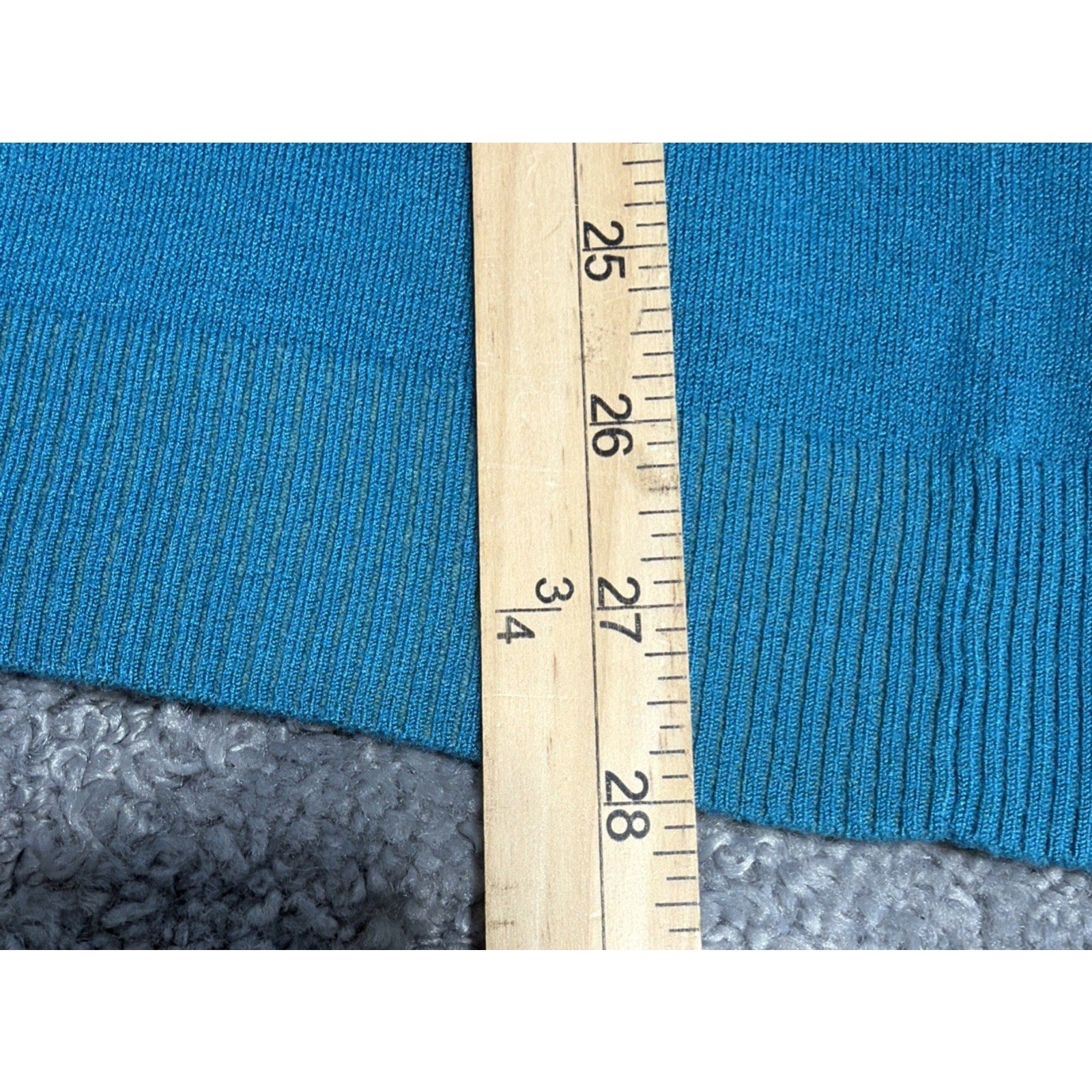 Vintage Rochelle California Blue Mock Neck Long Sleeve sweater - size Large New