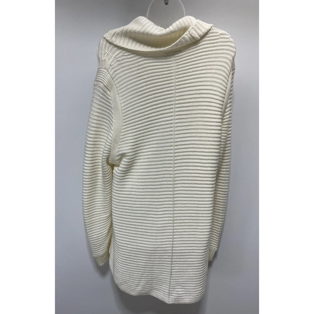 Calvin Klein Women's Sz XL Long Sleeve Cowl Neck Sweater Ivory
