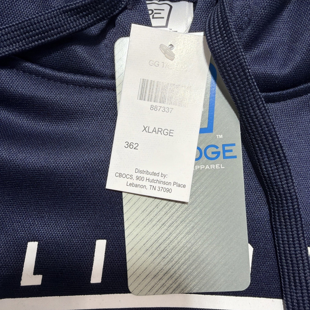 Illinois Fighting Illini Pro Edge Sweatshirt XL Blue Soft Fleece Hoodie NWT