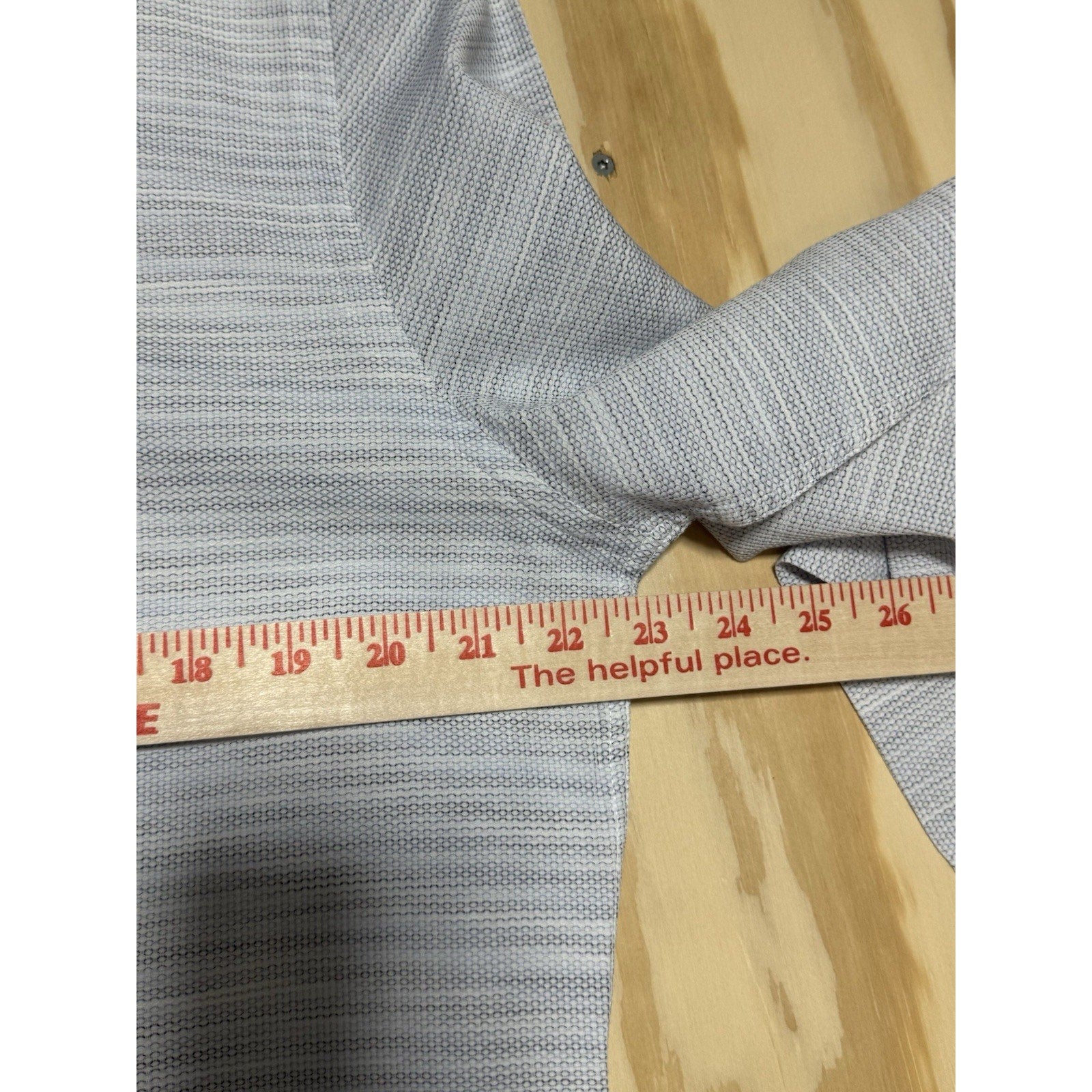 Stone Rose Mens XL Slim Blue Textured Dress Shirt Cotton Button Long Sleeve