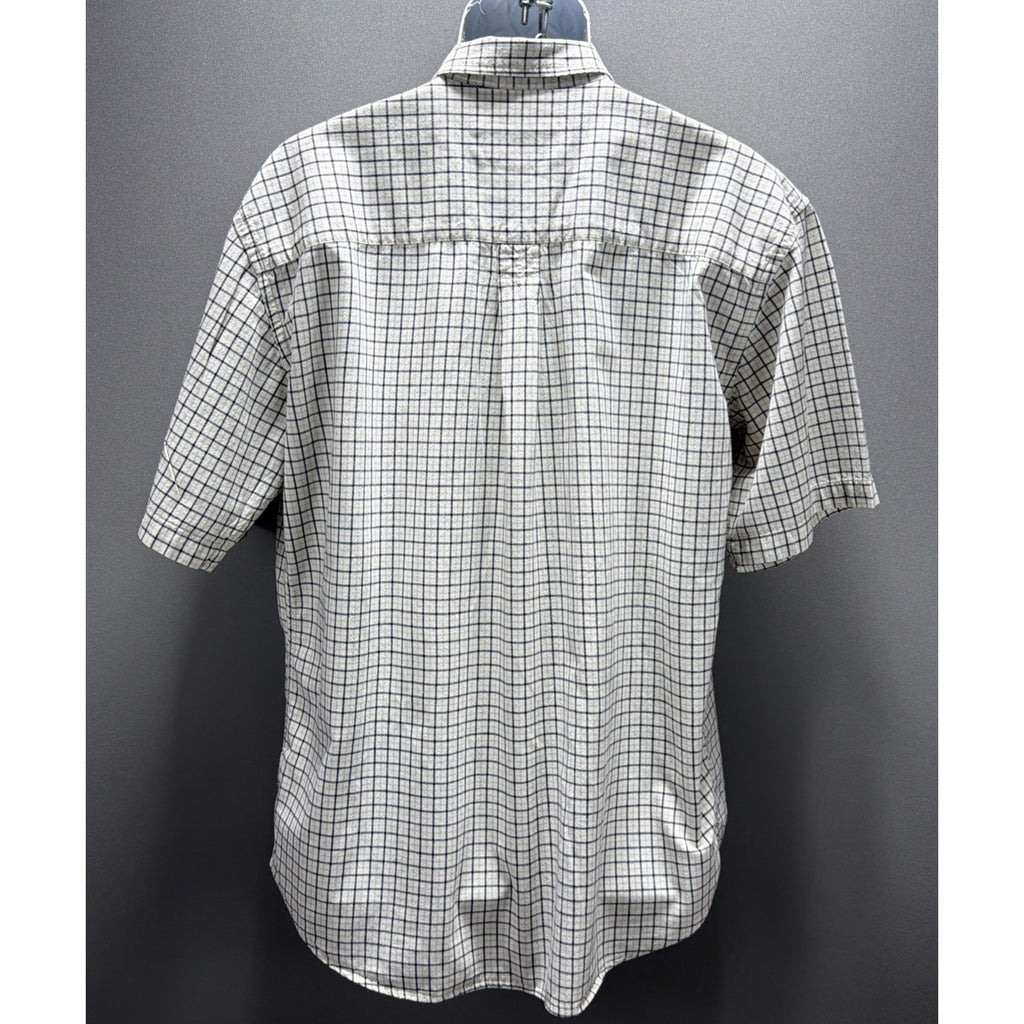 Ruff Hewn Men’s Short Sleeve Plaid Button Down Shirt Size Large Outdoors Casual