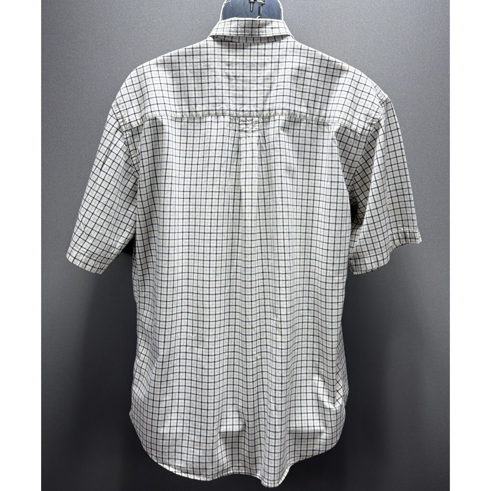 Ruff Hewn Men’s Short Sleeve Plaid Button Down Shirt Size Large Outdoors Casual