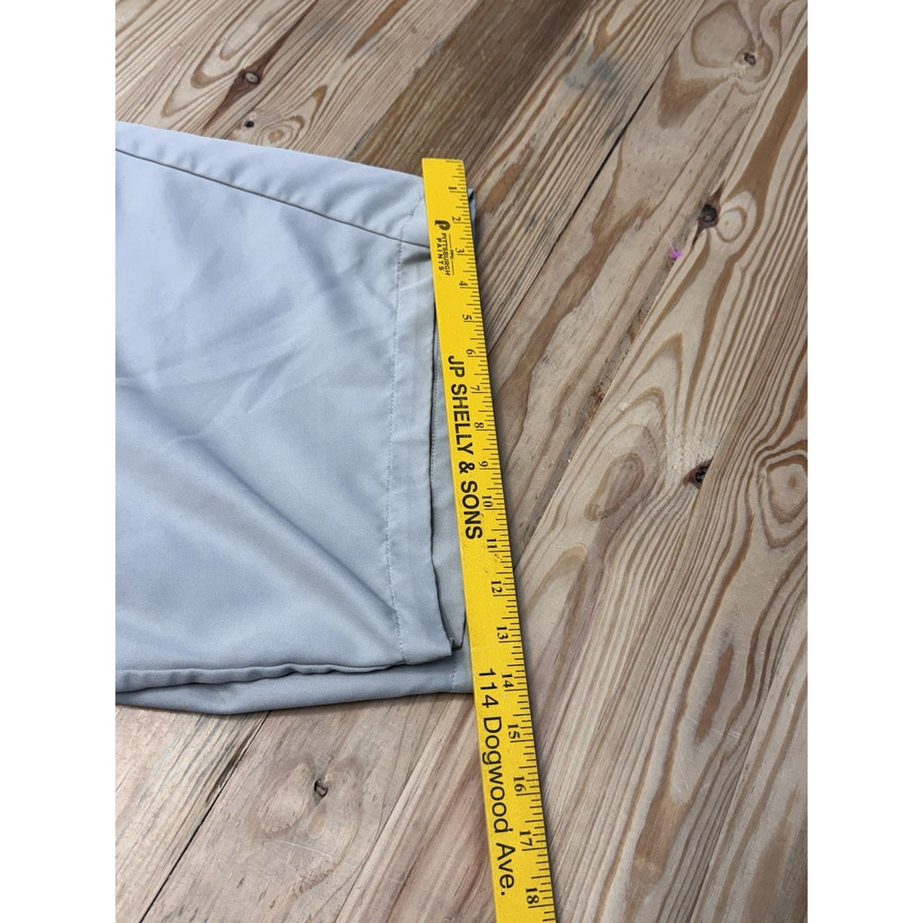 Haggar Beige Flat Front Adjustable Waist Shorts Mens Size 38