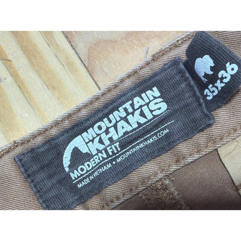 Mountain Khakis Teton Modern Fit Pant Brown Mens 35x36