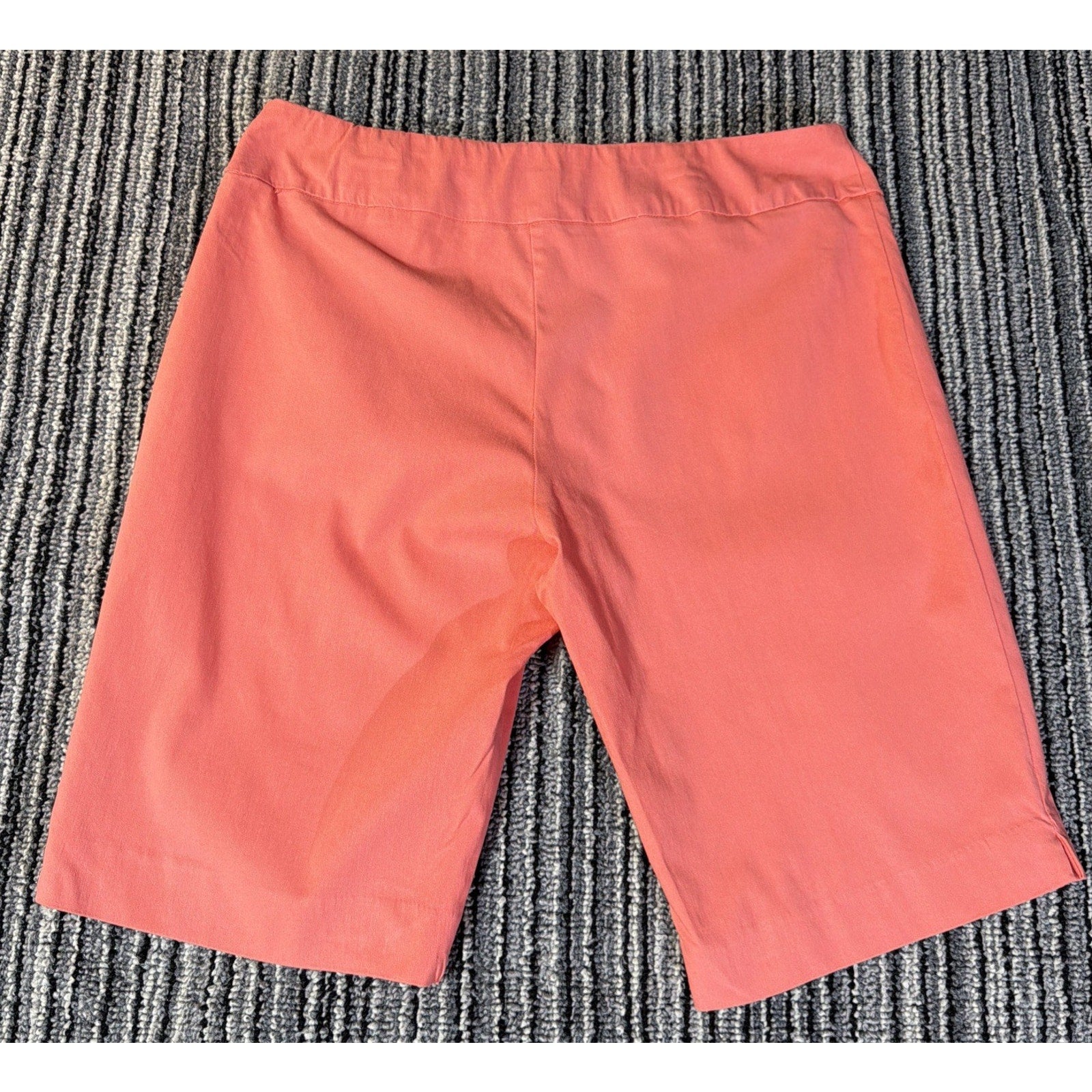 Zac & Rachel Woman Shorts Womens 14 Coral Bermuda Pull On Stretch Casual Summer