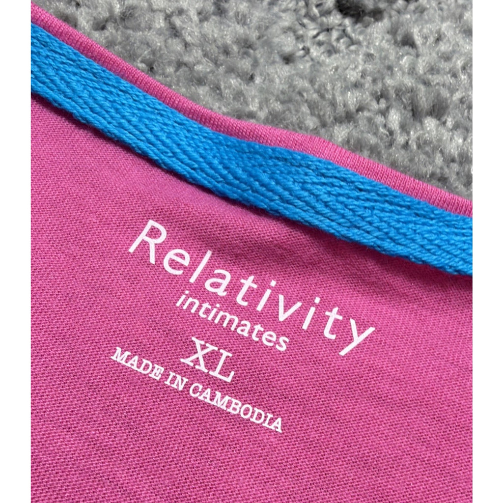 Women's Pajama Tank Top Size XL RELATIVITY Color Pink New