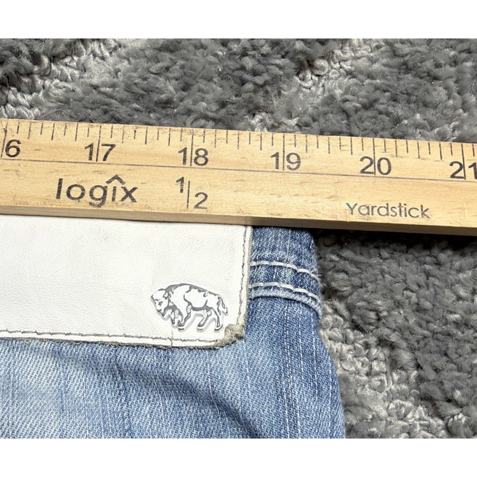 Buffalo David Bitton Men's Blue Jeans King Bootcut 38X30 Western Distressed