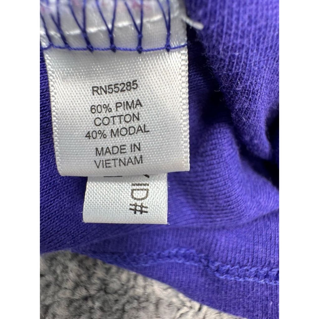 Express Purple Scoop Neck Crop Short Sleeve Pima Cotton Top Women’s Size XS