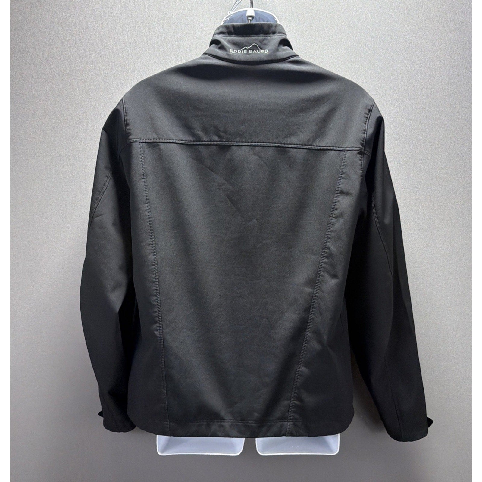 EDDIE BAUER Weather Resistant/Lined Soft Shell Jacket Black Size Small