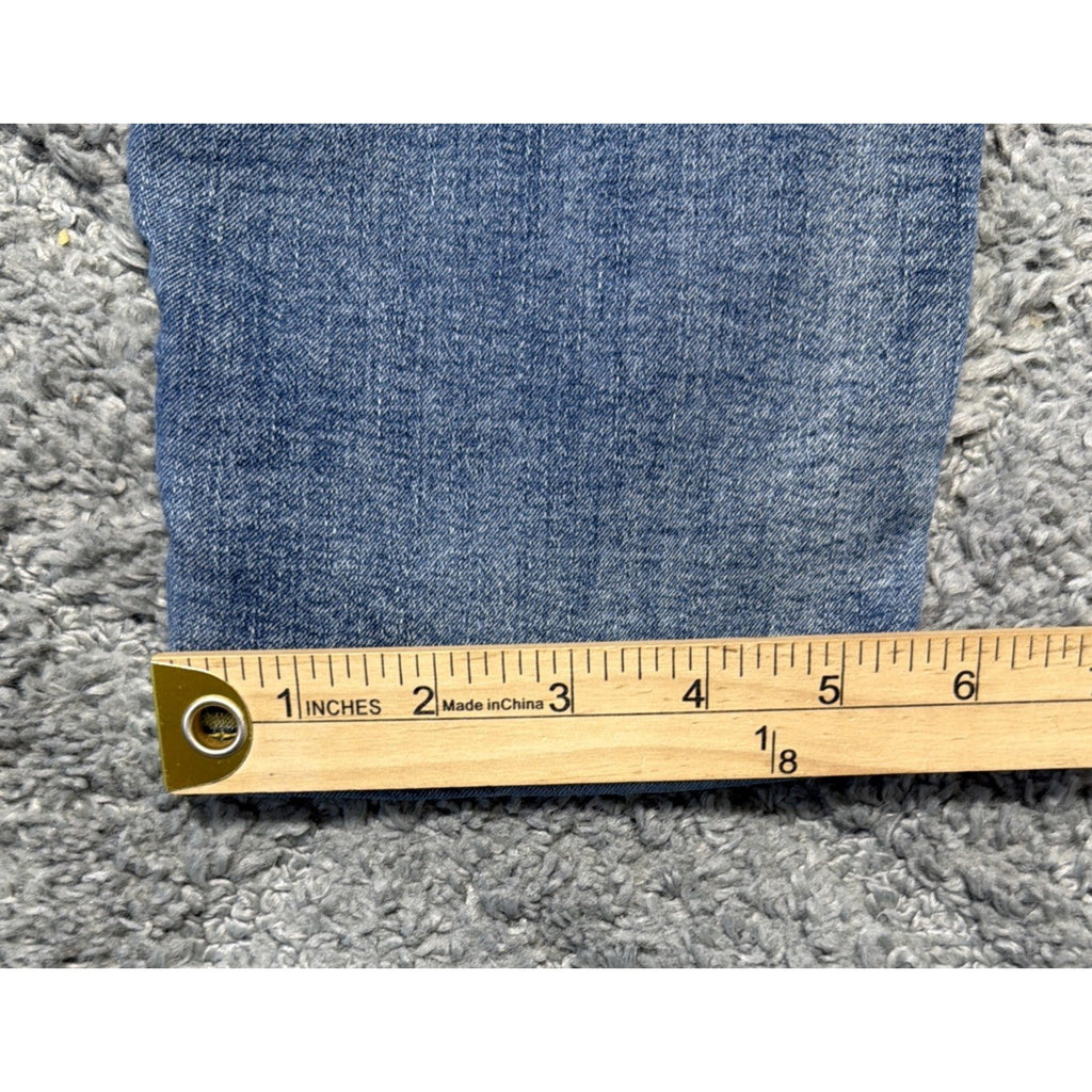 INC Denim Women's Floral Embroidered Gemstone Skinny Jeans 10 Boho Western