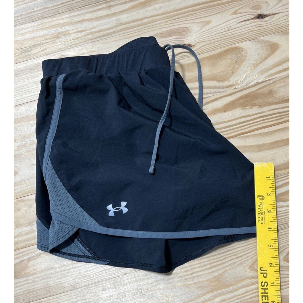 Under Armour Shorts Womens XL Black Lined Running Workout Loose Athletic