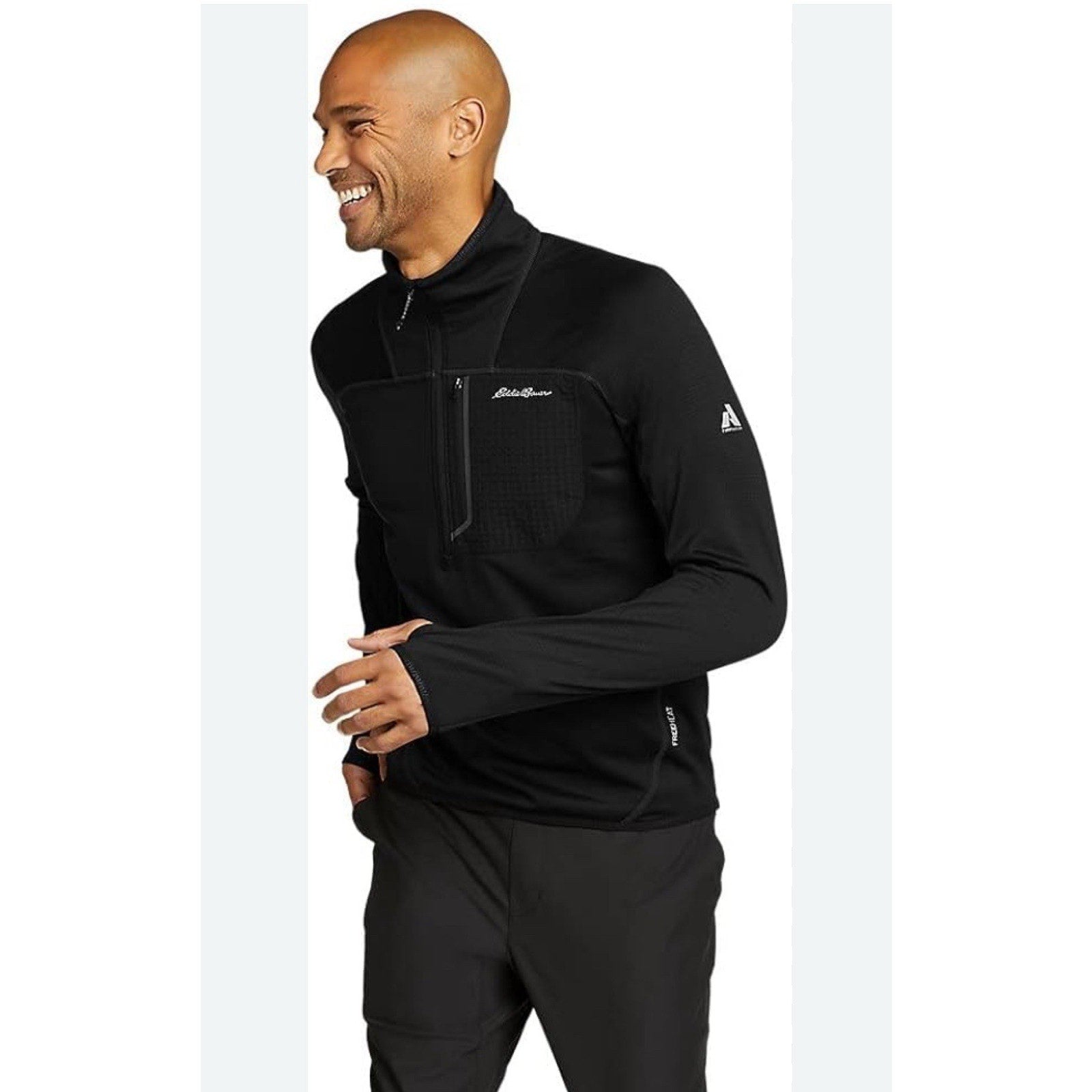 NEW Eddie Bauer Jacket Mens XLT First Ascent High Route Grid Fleece Air Pullover