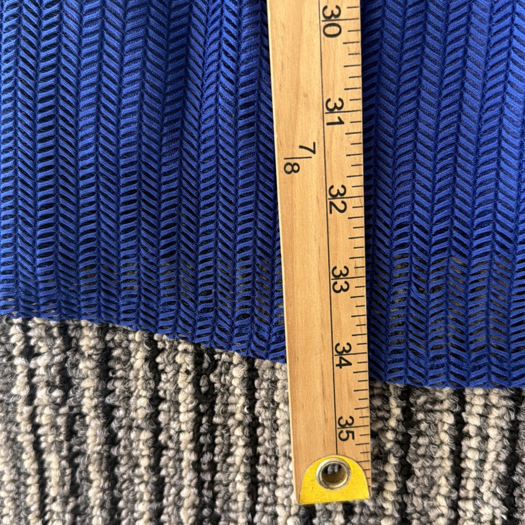 Judith March for Anthropologie One Shoulder Blue Retro Mini Dress Sz S Pin
