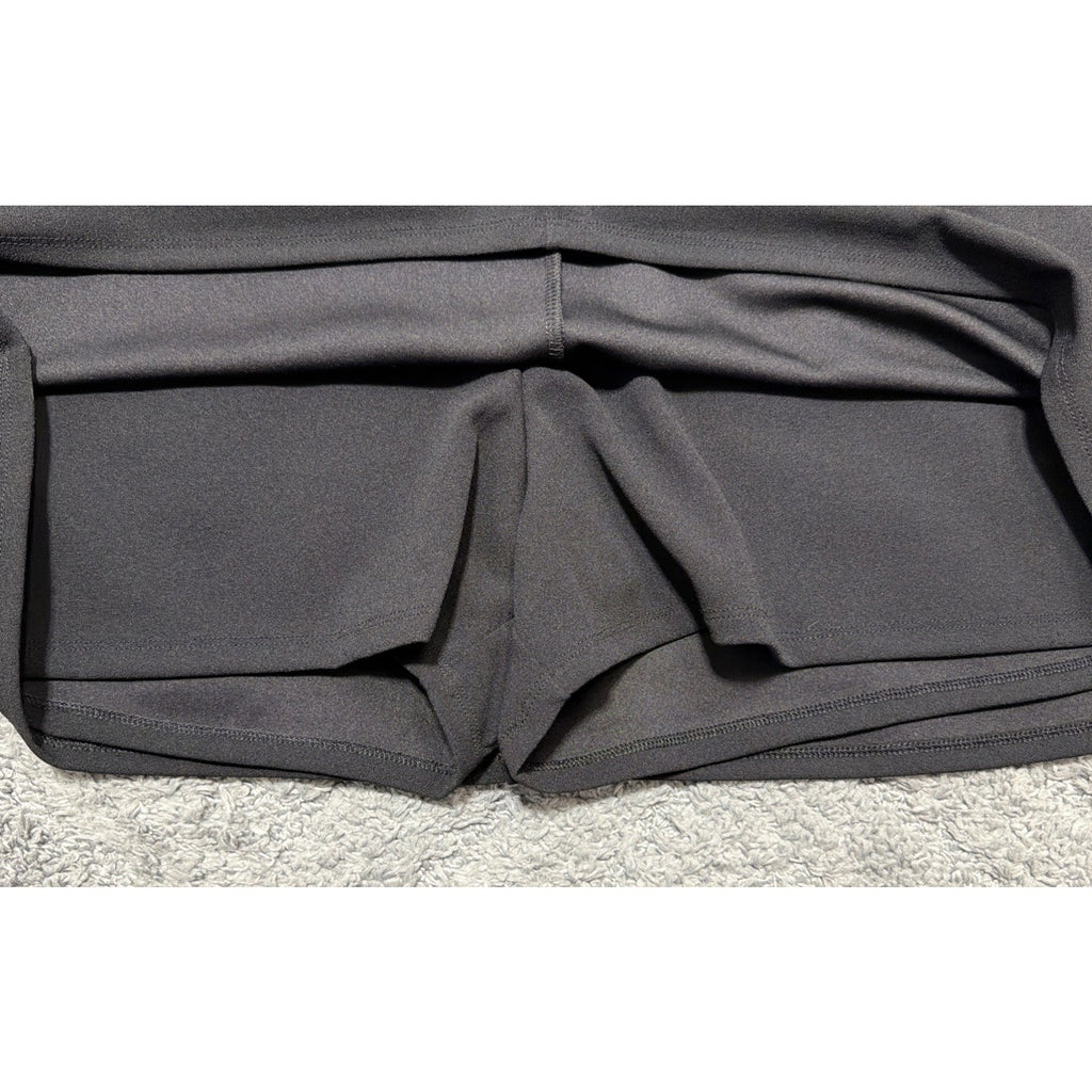 Express Black Mini Skort Women XL NWT Stretch Hidden Shorts Zip Back Career $68