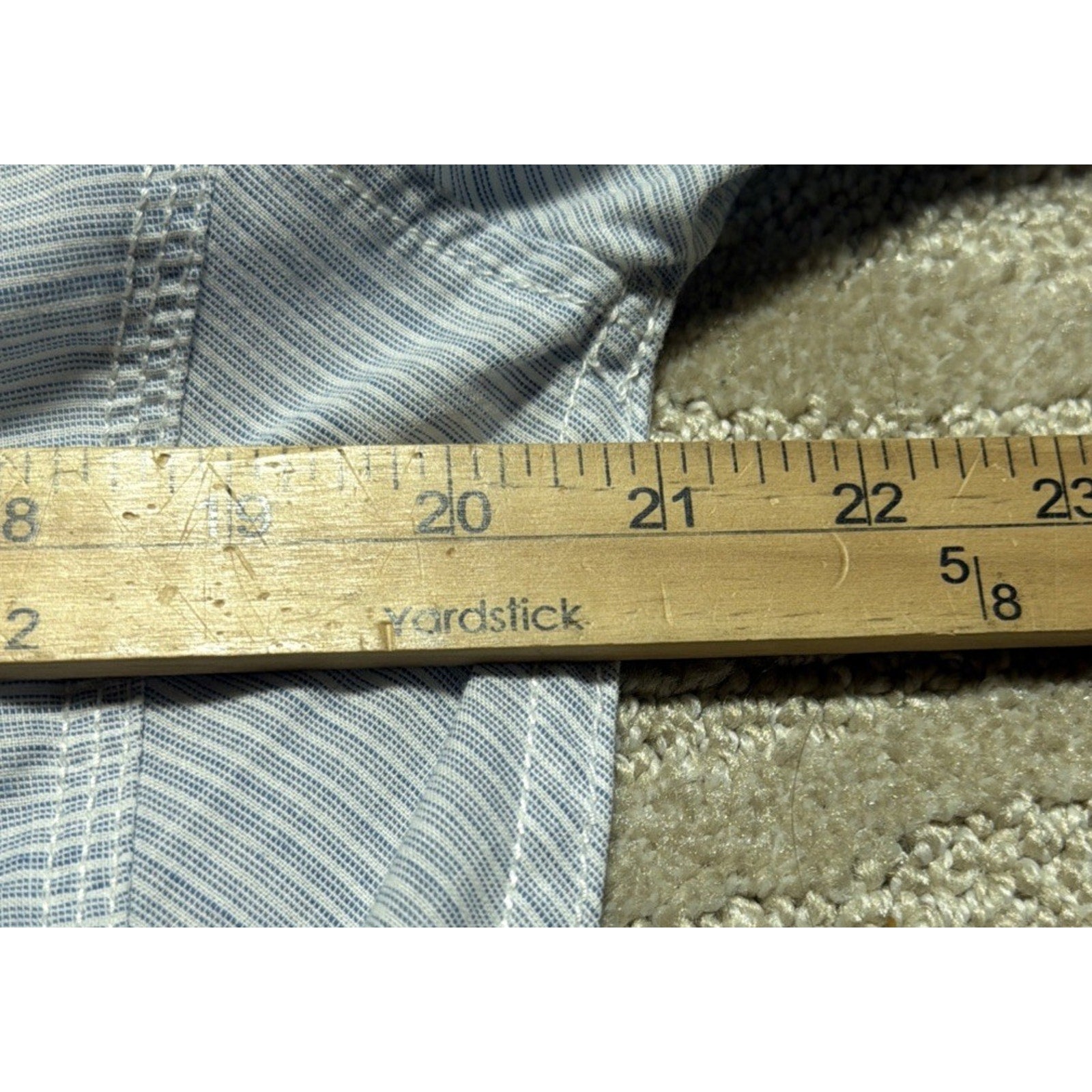 BKE Buckle Pearl Snap Western Men L Button Down Shirt 2 Pocket Blue