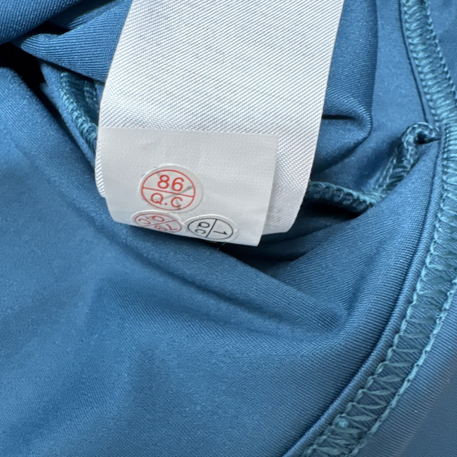 NWT Banana Republic Women's Teal Blue Cropped Long Sleeve Compression Top Size M