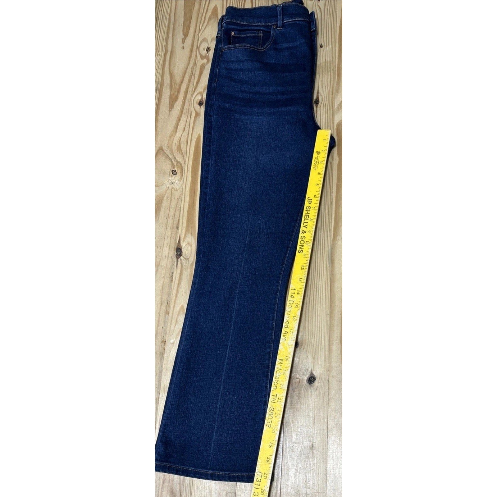 Ann Taylor “The Boot Crop” Womens Size 12 Blue Denim Dark Wash