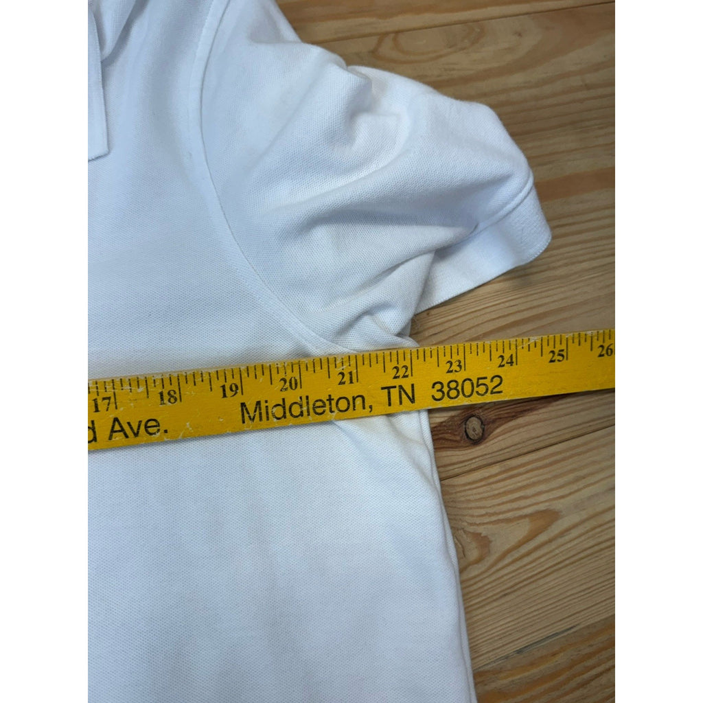 Croft & Barrow White Polo Shirt Men's Size Large Short Sleeve