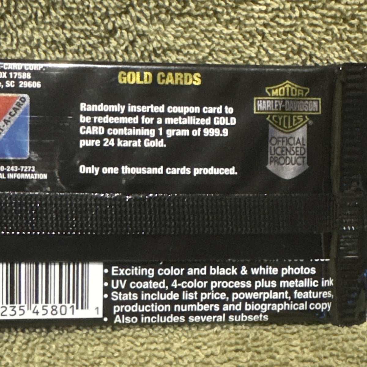 Harley Davidson Trading Cards Units Of 2 From 1992 Collection