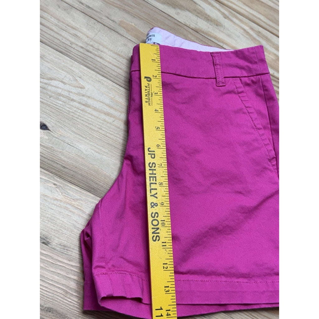 Crown & Ivy Hot Pink Chino Shorts With Stretch Women’s Size 8