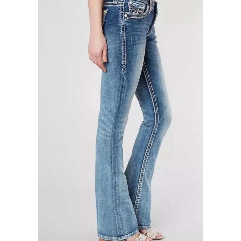 Rock Revival Women's Yanka Mid-Rise Boot Jeans Size 29