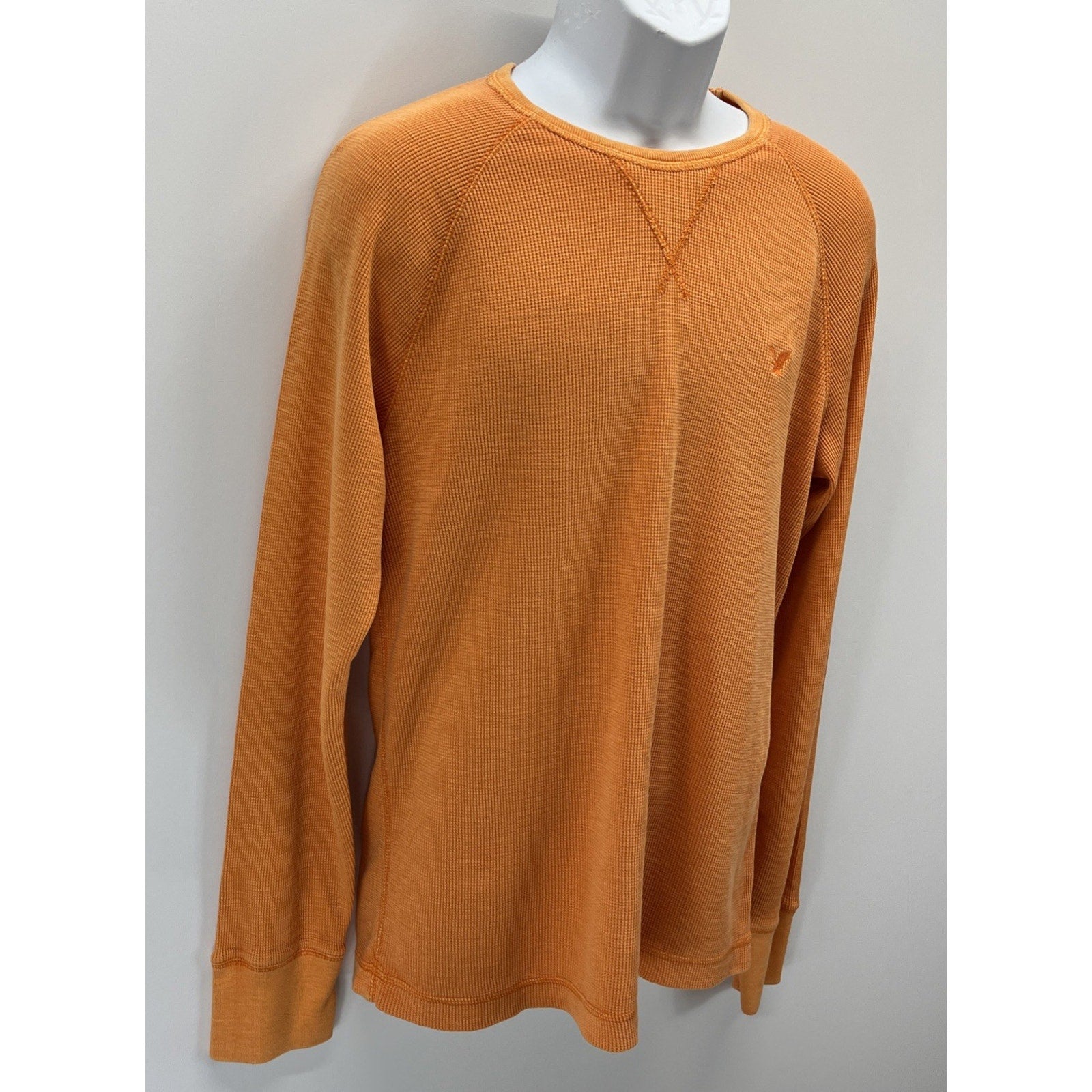 American Eagle Vintage Fit Orange Men's 100% Cotton Sweater - Size L