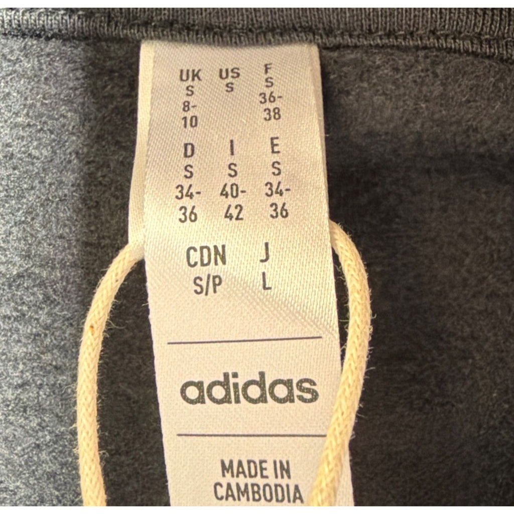 New Adidas Women's S Black Regular Fit Fleece Hoodie Multi Sport Sweatshirt NWT