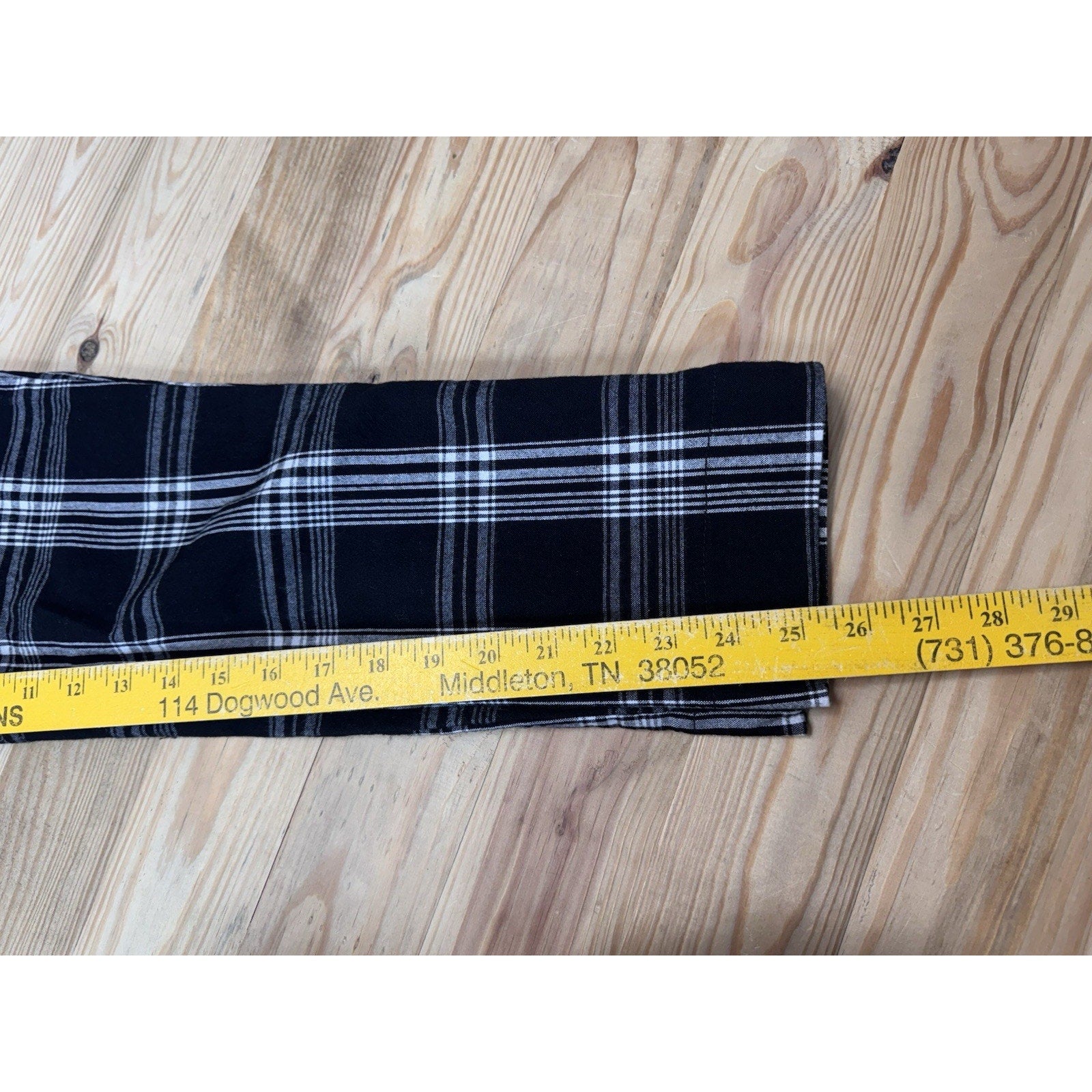 Hollister Ultra High Rise Black And White Plaid Stretch Pants Junior’s Size XS