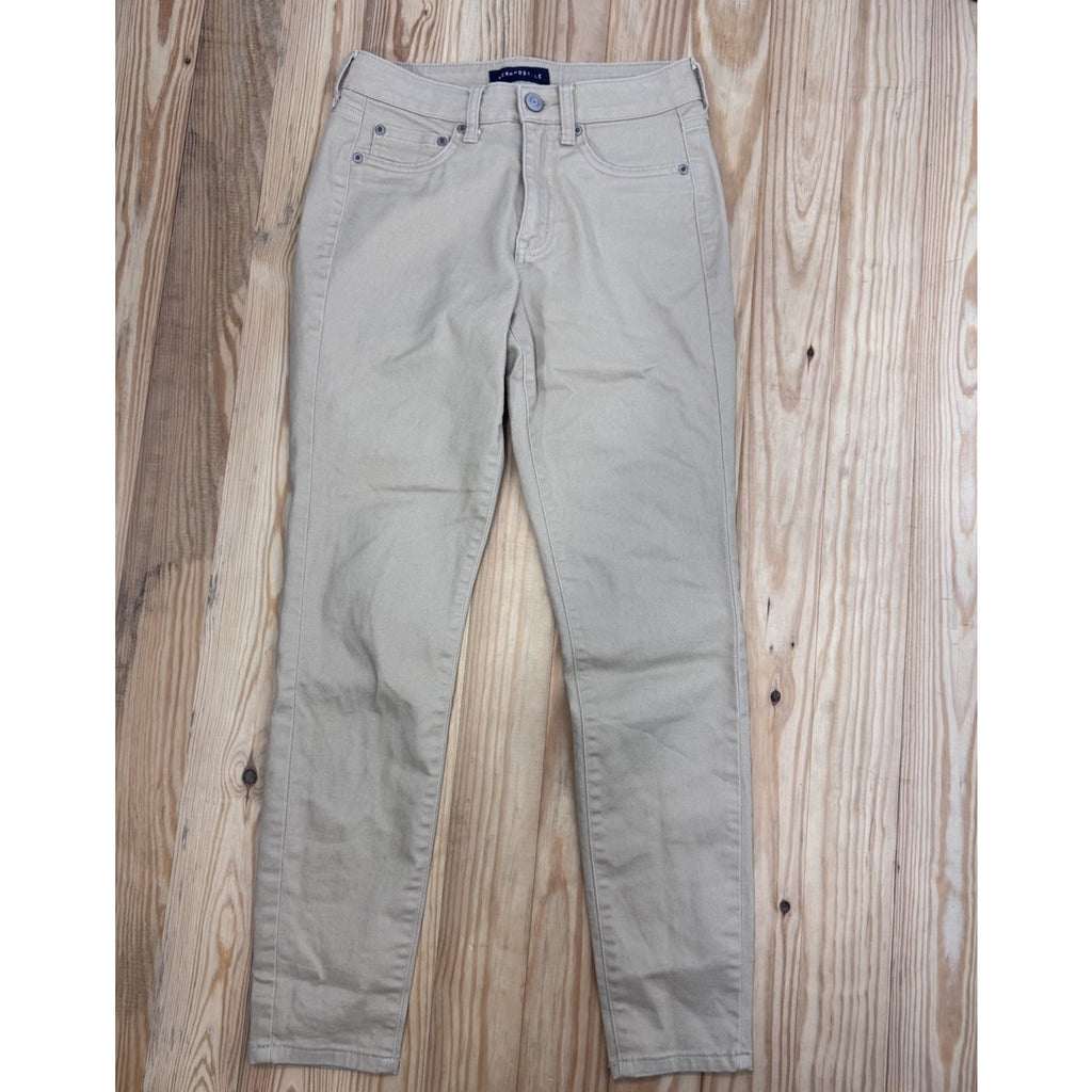 Aeropostale Jeans Women's Size 4 High Rise Jegging Tan Stretch