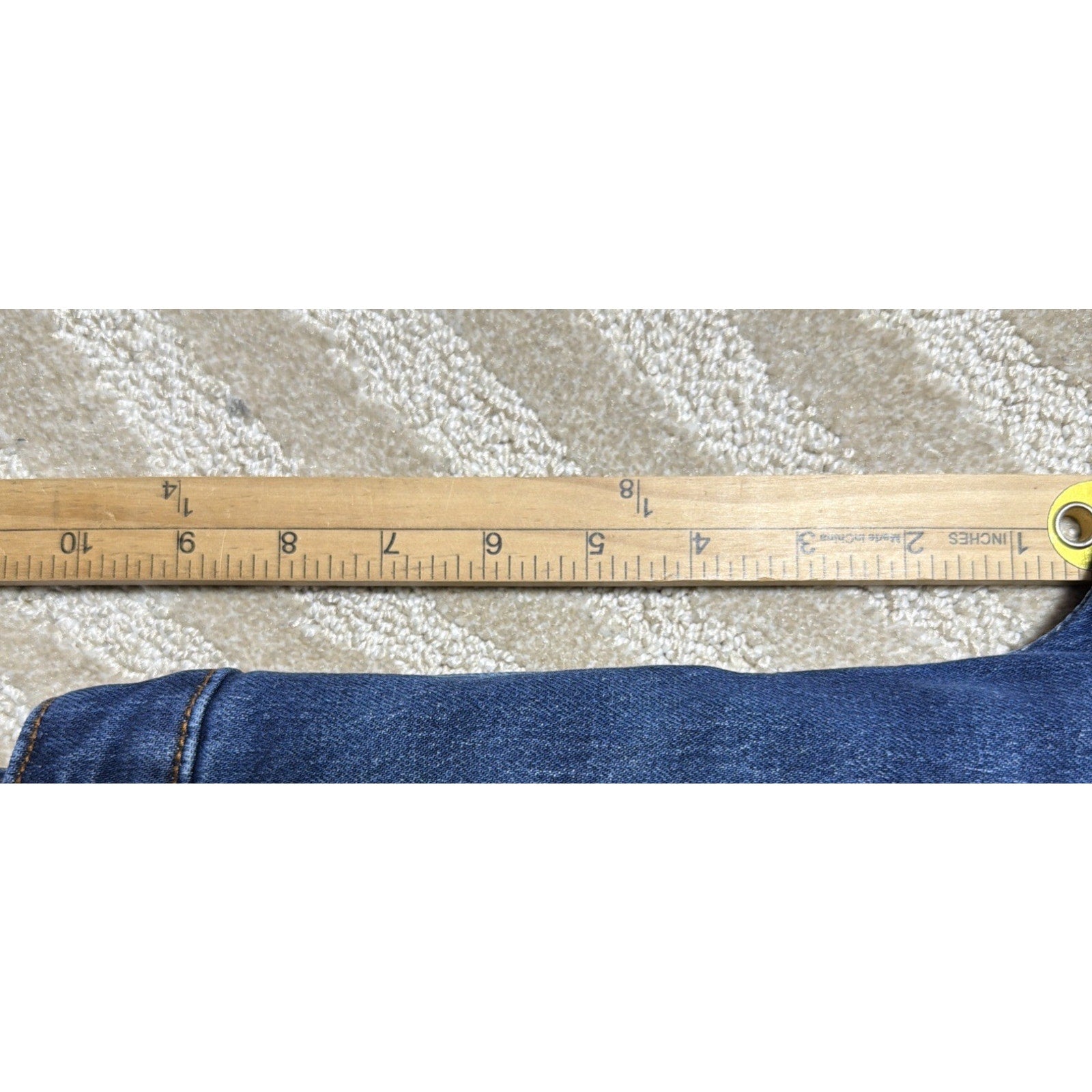 Talbots Straight Leg Jean Curvy 5 Pocket Blue Size 2P 27x27 Stretch