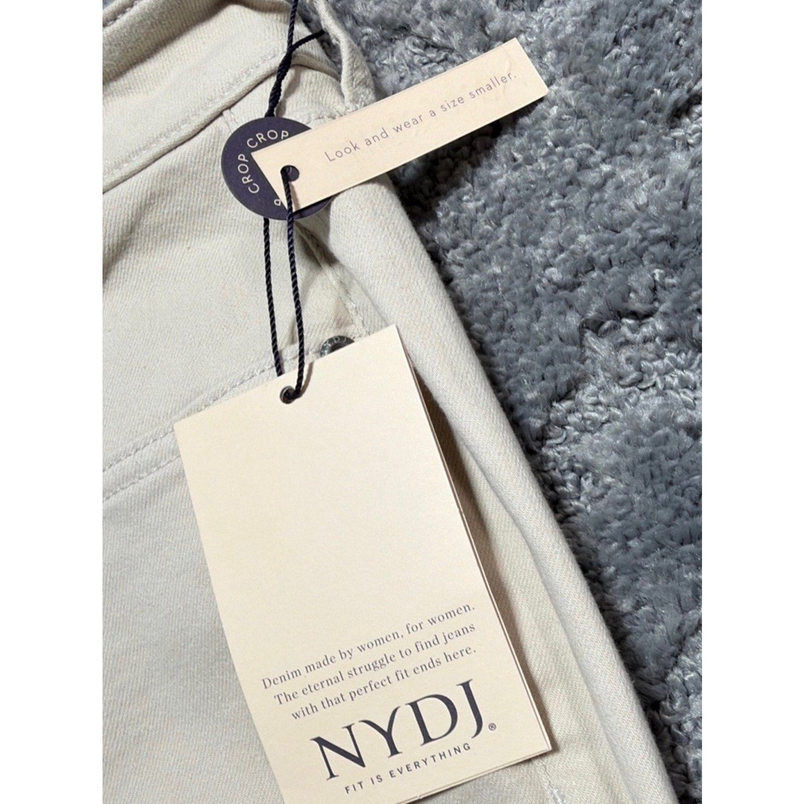 NYDJ Marilyn Straight Crop Jeans , 18W , Feather