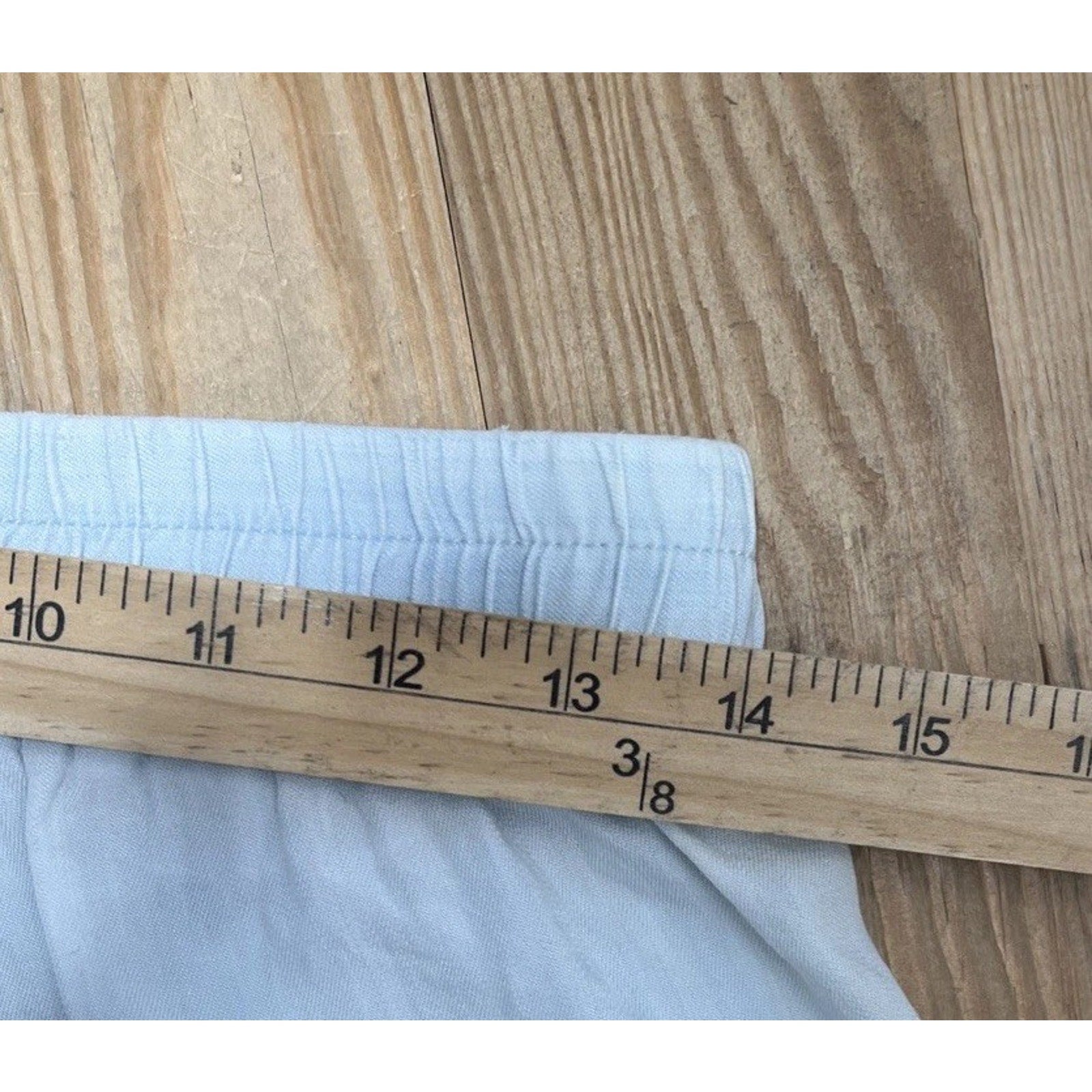 Tribal Womens Pants Size P/S Blue White Tie Dye Pull On Wide Leg Relaxed Fit