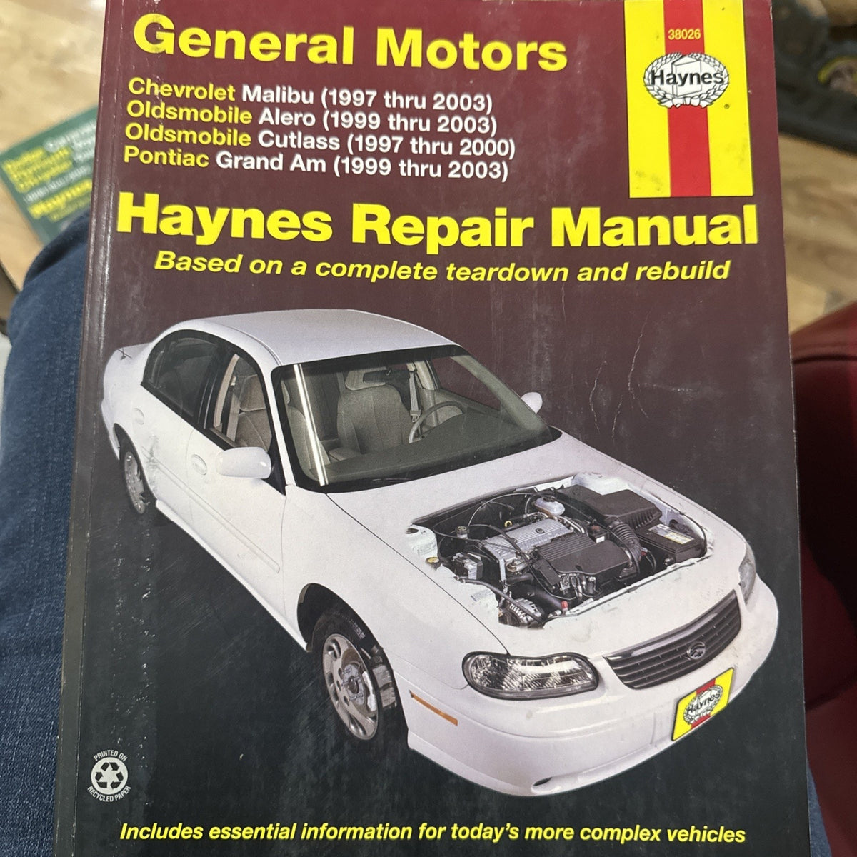 Haynes Repair Manual 38026 General Motor 1997-2003 Malibu Alero Grand Am Cutlass