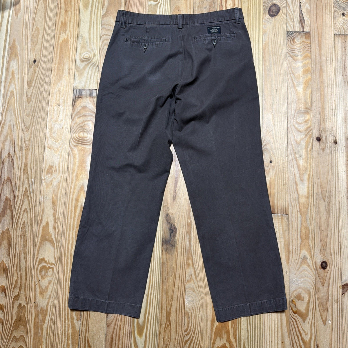 Banana Republic Chino Dawson Pants Men’s Flat Front Performance Brown Size 34x30