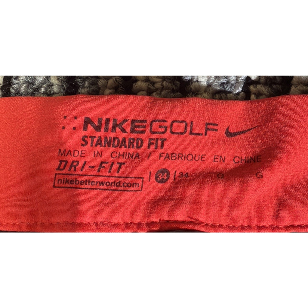 Nike Golf Tour Performance, Mens Golf Shorts Dri-fit, Size 34 Orangish Red