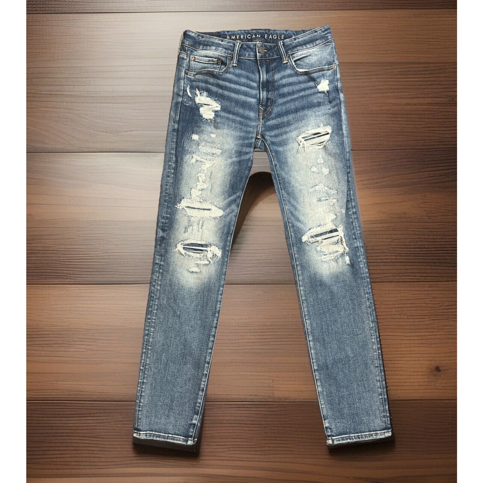 American Eagle Jeans Men's Slim Straight Fit Next Level Stretch Denim 31x32