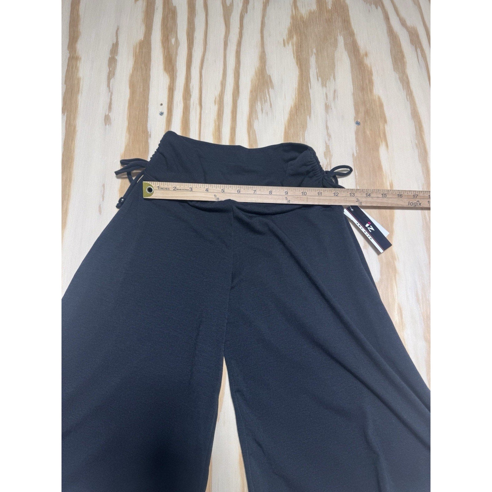 IZ Byer Black Wide Leg Pants Girls Medium 10-12 NWT Pull On Gaucho Culotte