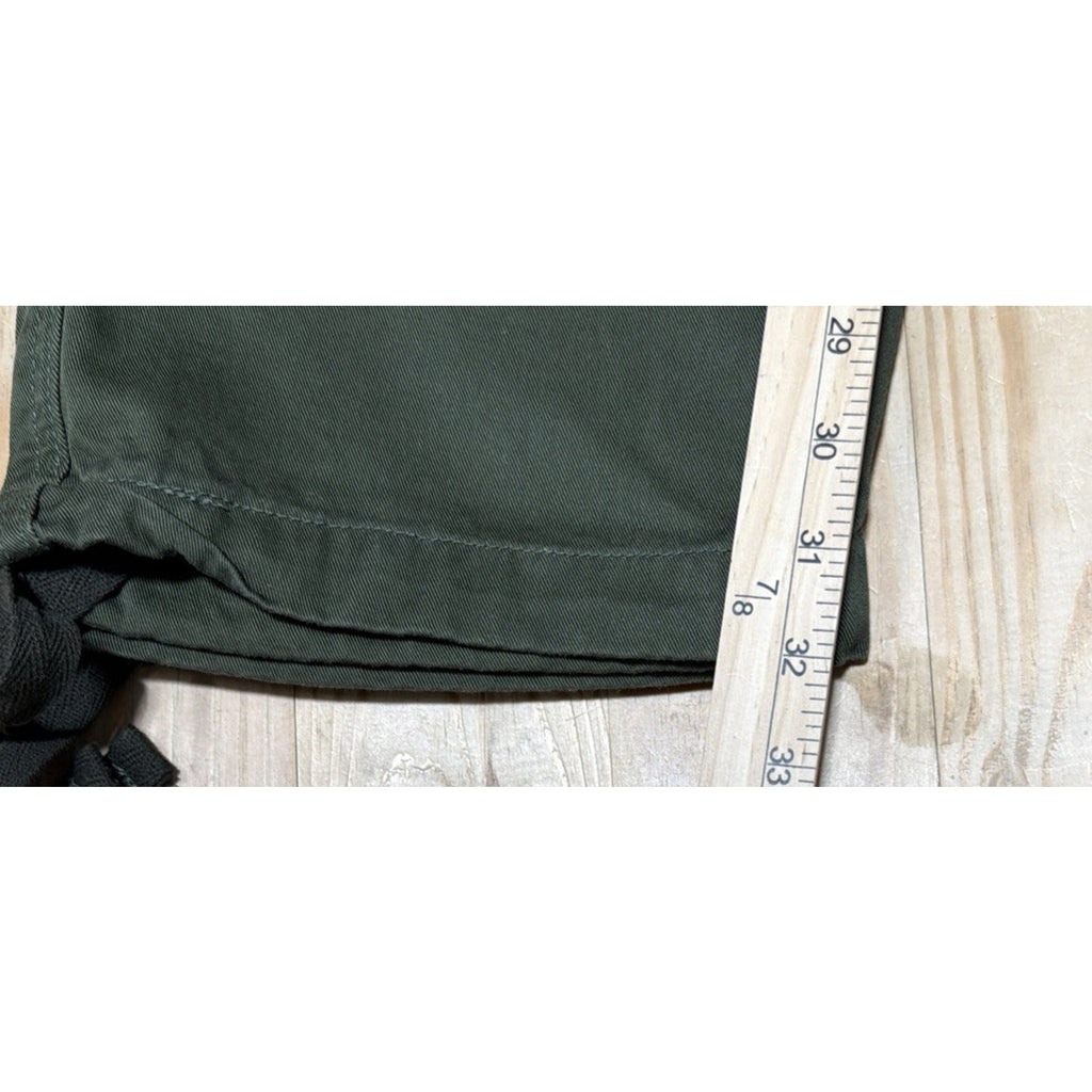 Must Way Y2k Cargo Military Paratrooper Pants, Mens Green Tactical 35x32