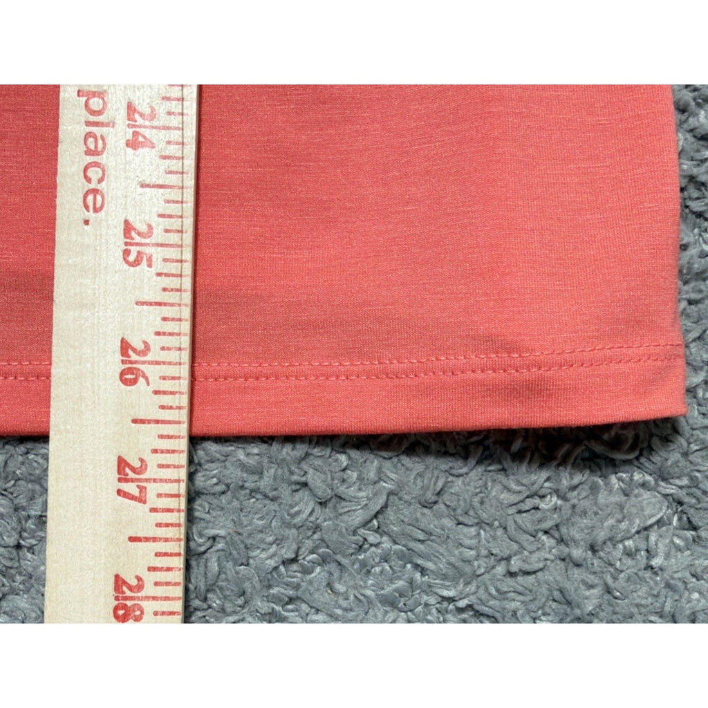 Nine West Women's Top XXL Coral Keyhole Neckline T-Shirt Style Soft Stretch NWT