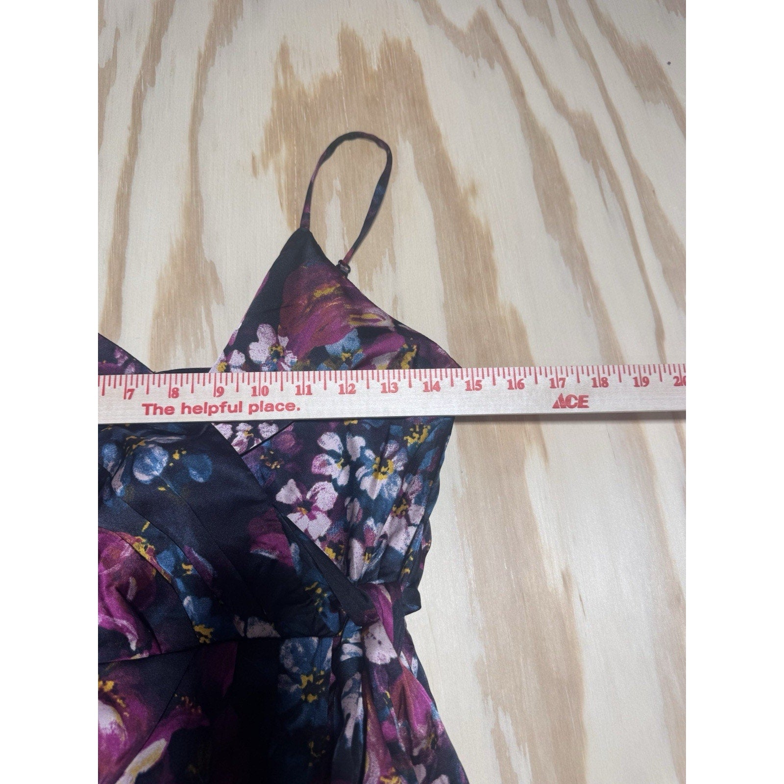 NWT Express Floral Wrap Midi Dress Small Satin Tie Waist Spaghetti Strap Tulip