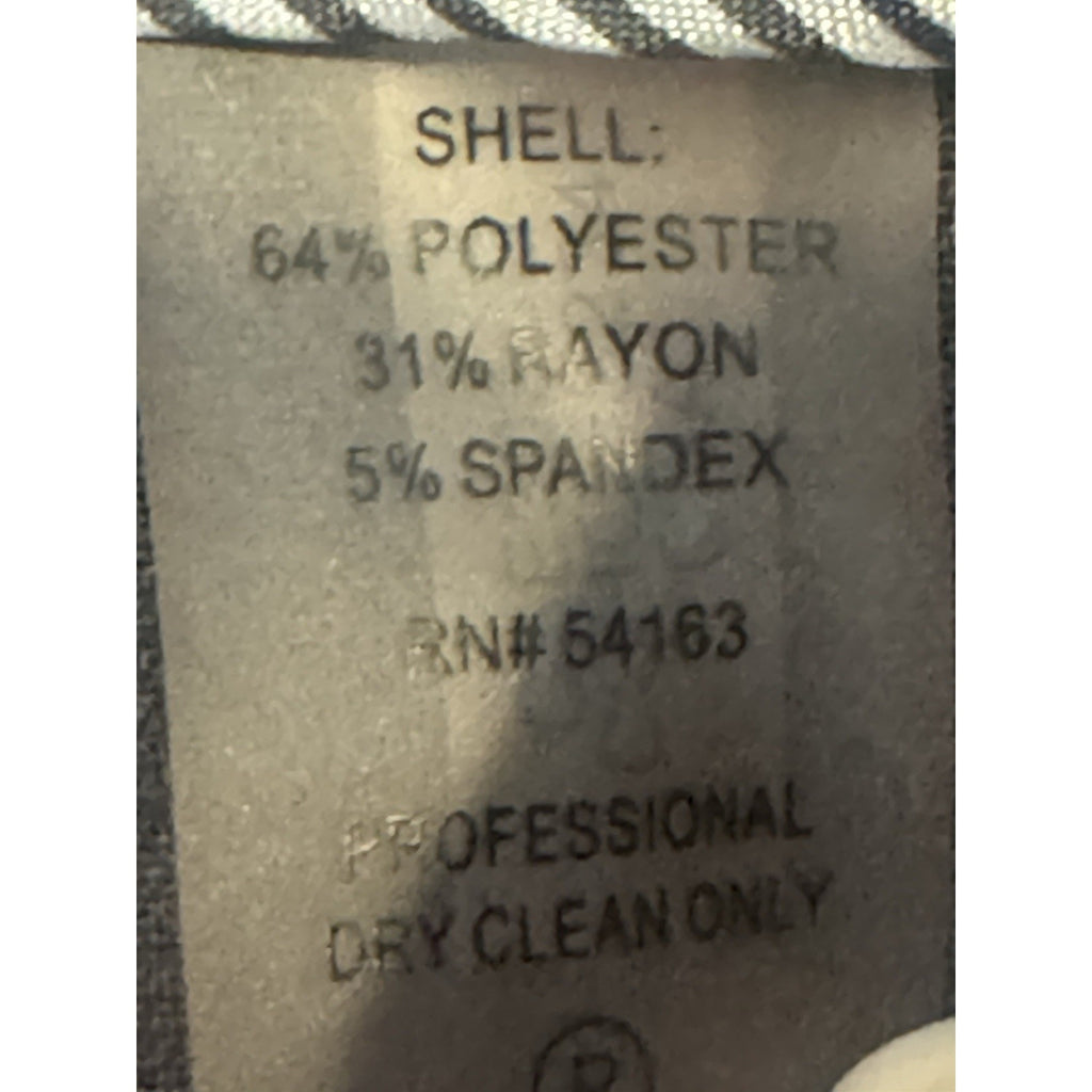 Calvin Klein Modern Fit Pants Womens 8 Gray Career Dress Trousers Stretch Wide
